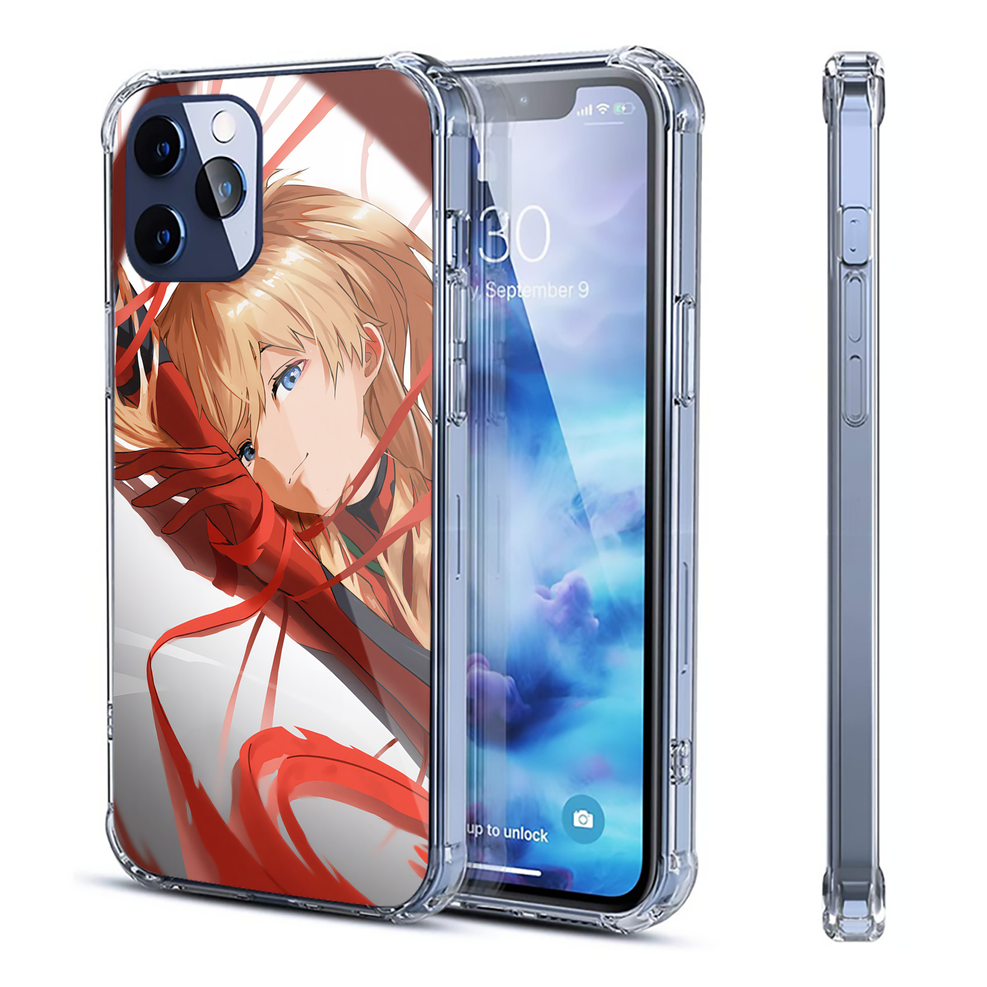 （画像用） EVA 新世紀エヴァンゲリオン 【iPhone 12シリーズ対応】透明スマホケース（クリアソフトケース）